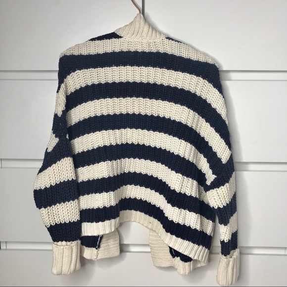 Striped Cable Knit Cardigan - Picture 2 of 2